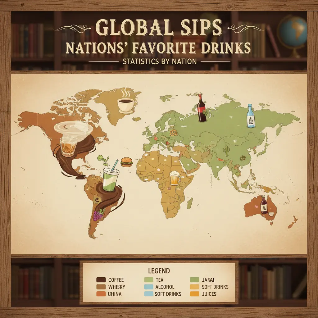 Most Consumed Drinks by Country: What Each Nation Drinks Most