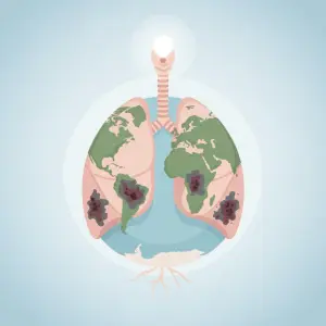 Smoking Rates vs Lung Cancer Rates by Country (2025)