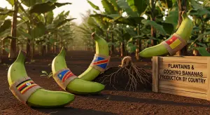 Plantains and cooking bananas Production by Country 2025